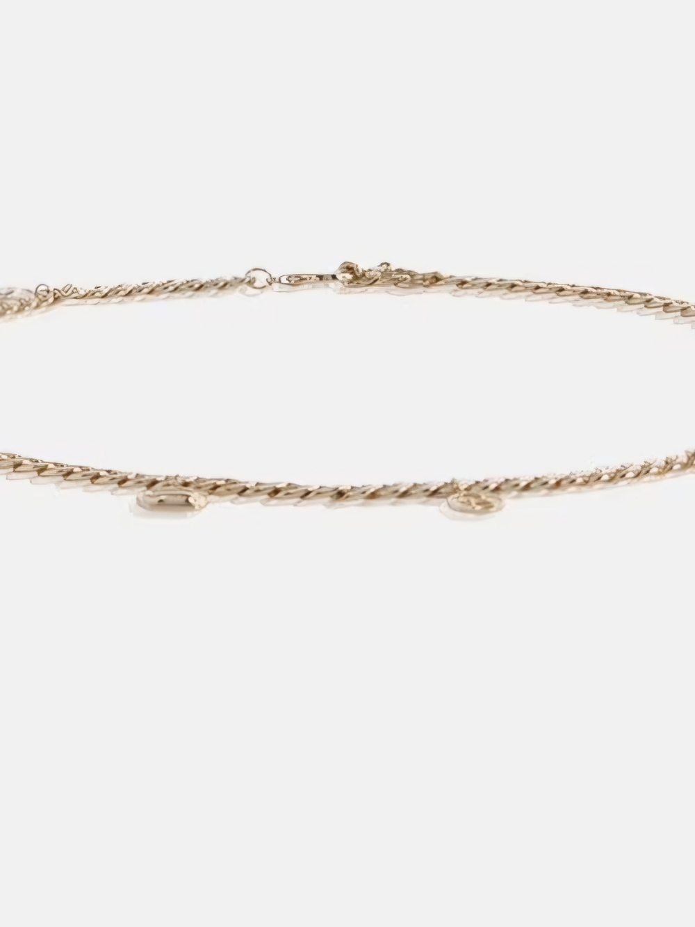 Devil Wears Prada Gold-Tone Twisted Chain Charm Belt